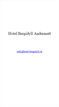 Mobile Screenshot of hotel-bergidyll.ch